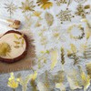 100 pieces gold foil stickers with leaves and flowers for