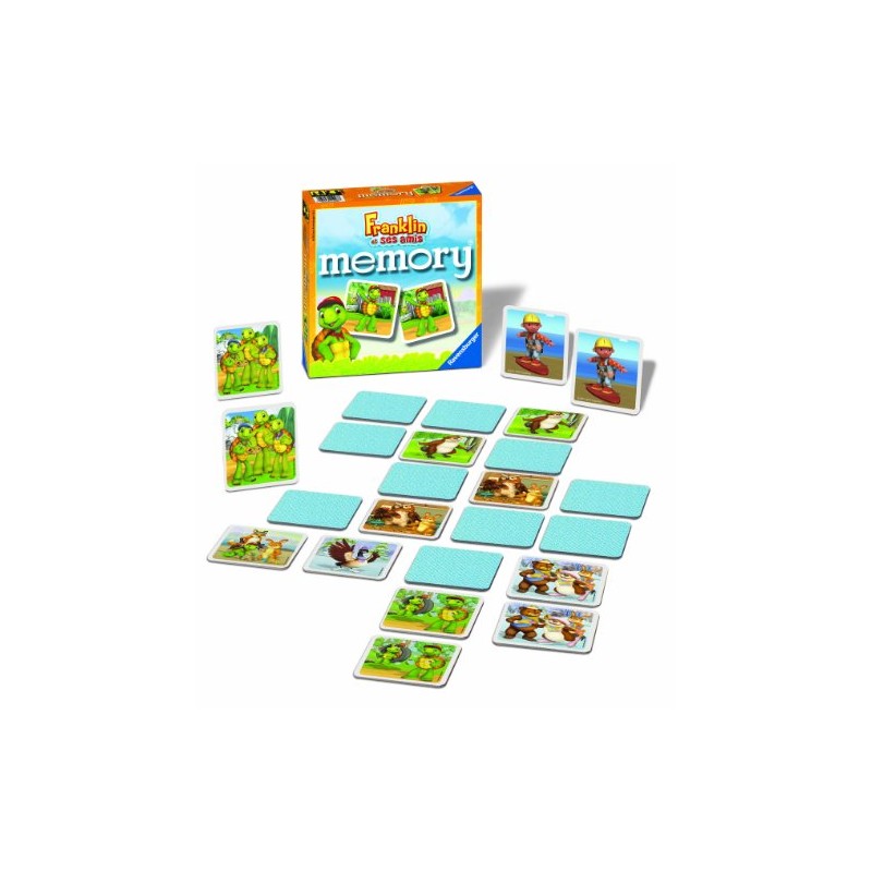 Ravensburger – 21007 – Brettspiel – Grand Memory Franklin