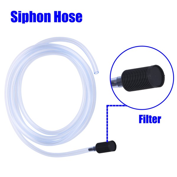 PWACCS Pressure Washer Siphon Hose with Filter, Downstream Soap Chemical Injector Parts for Power Washing, 10 Feet, 2 Filters