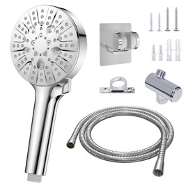ARNONJABBOK RV Shower Set，6-Function High-Pressure Shower Head，RV Shower Head with Hose and On Off Switch ，Travel Trailer, Motorhome and Boat and Camper Must Have RV Accessories Replacement Part