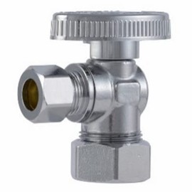 SharkBite COMPA1238Z Brass Ball Angle Valve, Quarter Turn, 1/2 x 3/8 In. - Quantity 1