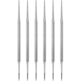 Mudder Mudder 6 Pack Ingrown Toenail Files Double Sided Toenail Lifters One Side Flat and One Side Curved Stainless Steel Manicure Treatment Removal Pedicure Tools for Feet Under Nail Cleaner