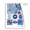 Lebensquelle Plus Blue Quartz Drop Pendant, Drilled Tumbled Stone Pendant