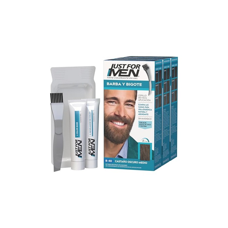 Just For Men Tinte En Gel Para Barba Y Bigote
