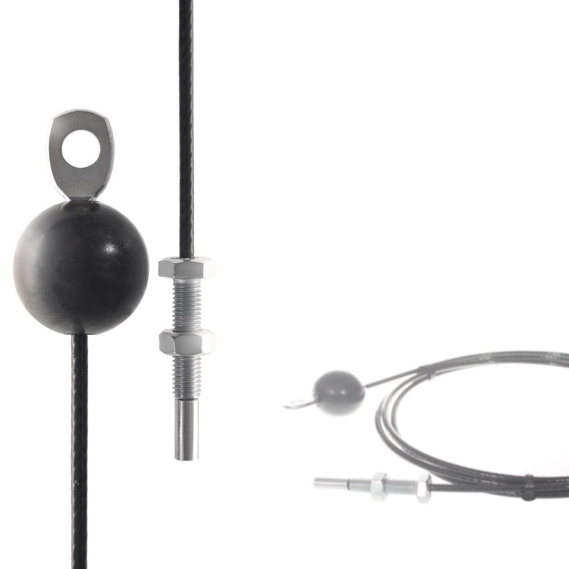 Drahtseile24 Steel Cable Coated for Fitness Equipment with Eyelet and