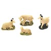 4 x Sheep Aries and Lambs Christmas Figurines 6cm Birth