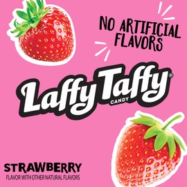 Laffy Taffy Stretchy & Tangy Strawberry, 1.5 Ounce - 24 Count (Pack of 1) (12124993)