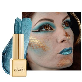 OULAC Lippenstift Metallic Glanz Finish, Gr√ºn Glitzer Lippenstift mit Lang Anhaltendem 3D-Glanz, Intensive Farbe, Cremige und Feuchthaltende Formel, Vegan, 4.3g, (20) Turquoise