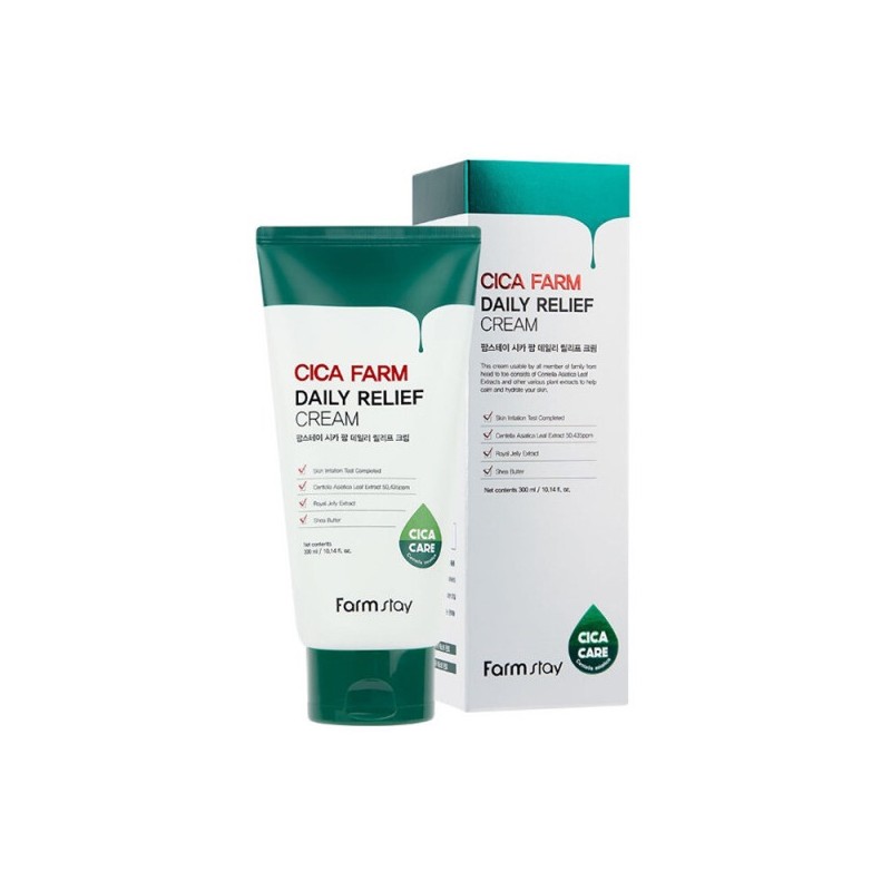 Farmstay Cica Palm Daily Relief Cream 300ml / 팜스테이 시카
