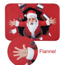 LONTG Christmas Bathroom Mat Non Slip Soft Abosrbent Bath Rug Door Mat Floor Mat Indoor Outdoor Welcome Doormat Home Christmas Decor For Kitchen Bedroom Doorway Entrance Machine Washable