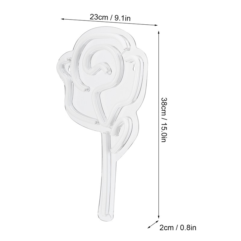 Rose Flower Neon Sign Neon Light Wall Sign for Bedroom