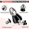 Pressure Washer Sewer Jetter Nozzle, Upgrade 2026 High-Pressure Nozzle Kit