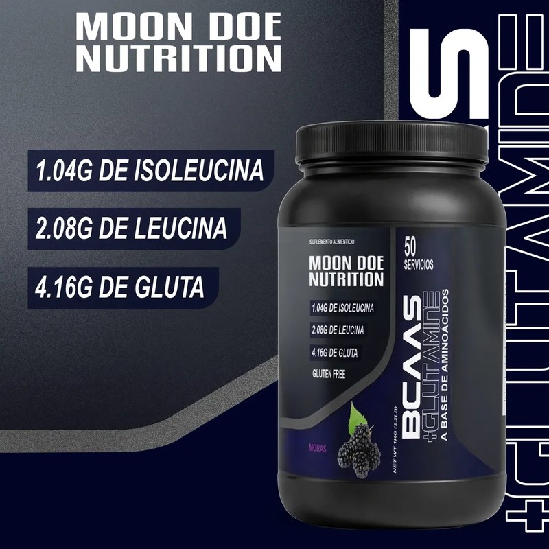 Bcaas Glutamina En Polvo Moon Doe Nutrition