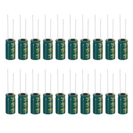 PATIKIL 35V 1000uF Electrolytic Capacitors, 20Pcs 10x20mm Aluminum High Frequency Electrolytic Capacitors for TV, LCD Monitor, Refrigerator, Circuit Boards, Green
