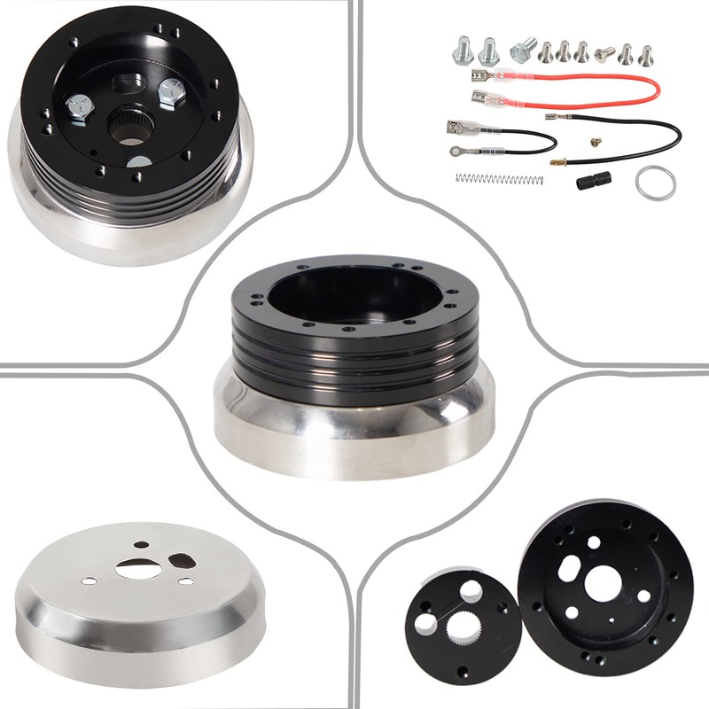 YIUIY 5 & 6 Hole Billet Steering Wheel Hub Adapter