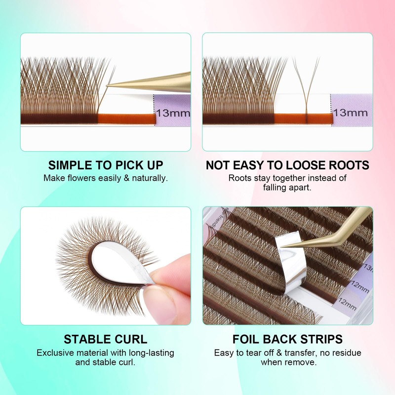 NAGARAKU Eyelash Extension 4D Cross YY Shape Volume Eyelashes Prefabricated