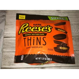 Reese's 4-Pack Dark REESE'S Peanut Butter Cups Thins Chocolate 7.37 oz