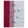 Kracht Pack of 3 half-linen tea towels migratory birds 50