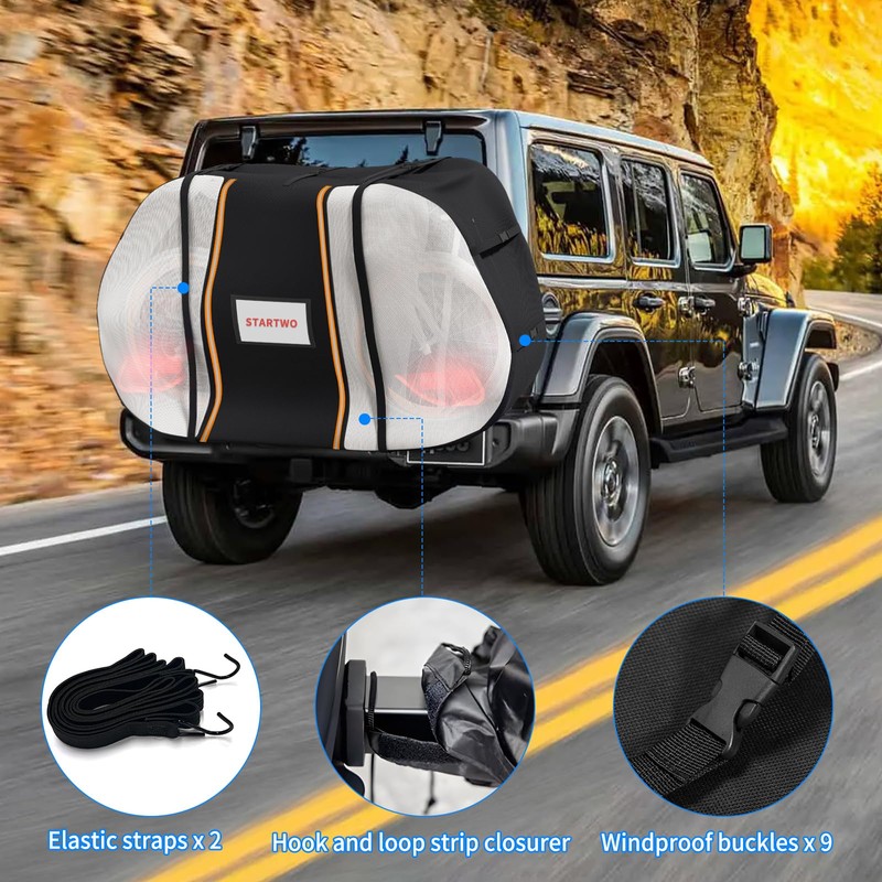 Bike Rack Lightweight Travel Bike Cover For Rear Hitch Mount Rack