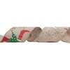 VATIN Stocking & Snowflake Christmas Wired Ribbon, 2.5" x10 Yd