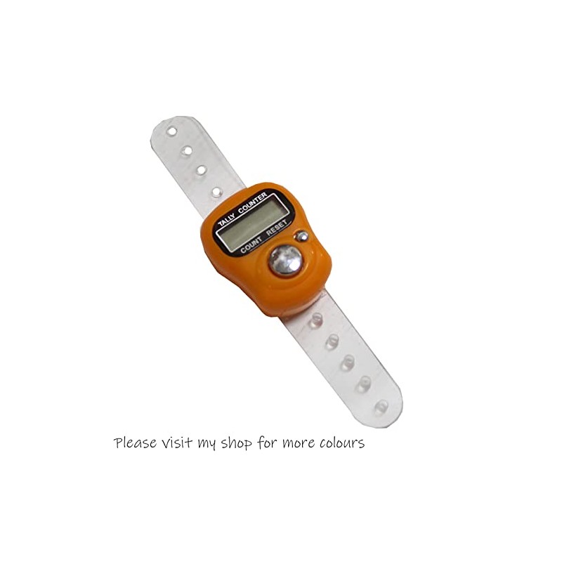 Digital Row Counter Register or Sports Lap Number Tally Orange