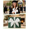White Wreath Sash, 4Pcs Embroidery Blank Wreath Sashes for Front