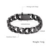shajwo Cremation Urn Bracelet for Human Ashes for Men,Cuban Link