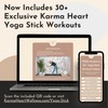 Karma Heart Yoga Stick & Stretching Stick with Super Sturdy