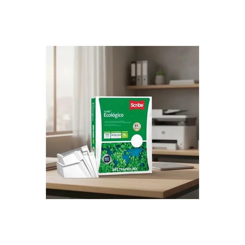 Papel Bond Scribe Ecologico Carta 75 gr - 500 Hojas
