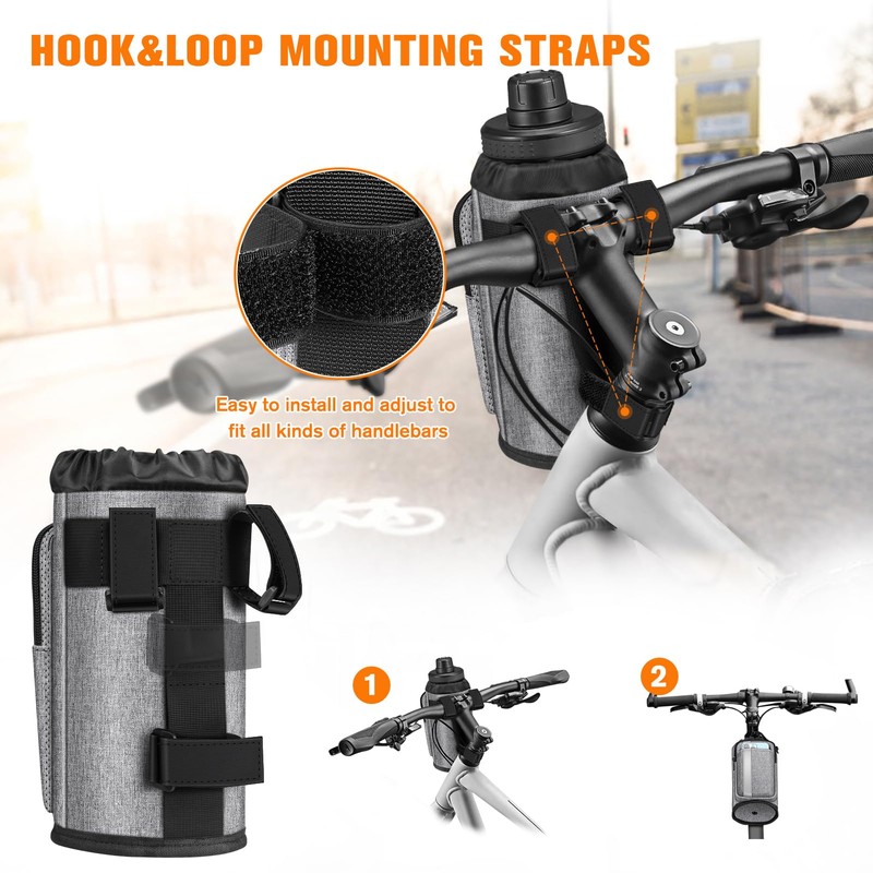 FINPAC FINPAC Cup Holder for Bike, Universal Water Bottle Holder