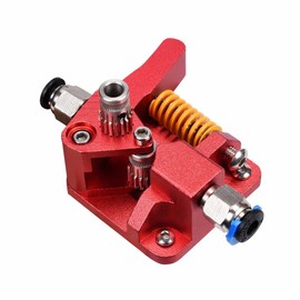 WINSINN Dual Gear Extruder, Ender 3 v2 Upgrade Motor Shaft > 20mm, Compatible with Ender 3 Pro CR10 Series 3D Printer TPU Filament Drive Feeder (Dual Connector)