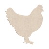 22" Chicken Unfinished Wood Shape