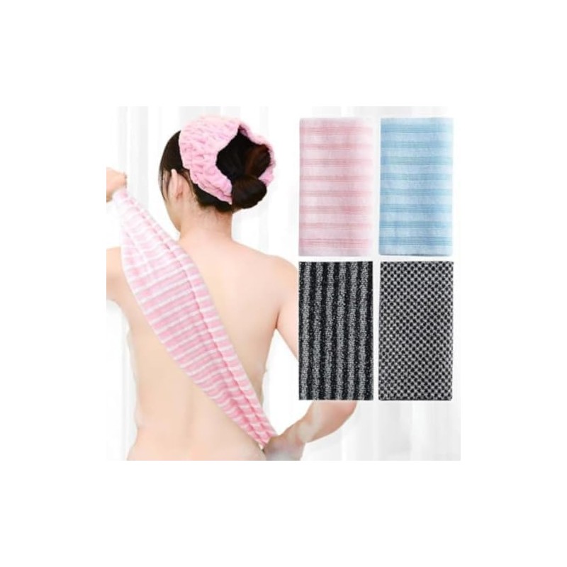 Toalla Exfoliante Japonesa Doble Cara 100cm for suave Toalla(Strips)