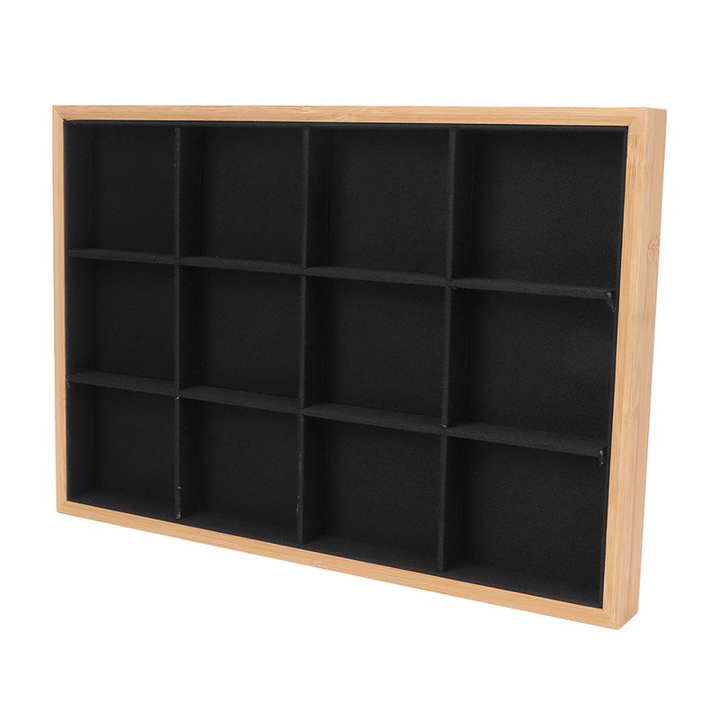 12 Grid Jewelry Tray Soft Elegant Appearance Strong Light Weight
