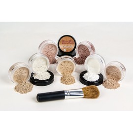 $40 SPECIAL (WARM & BEIGE) Full Size Mineral Makeup Kit Foundation Concealer Bare Face Matte Set