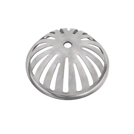 Leyso Type 304 Stainless Steel Heavy Duty Dome Sink Drain Strainer Floor Sink Drain Cover, 16 Gauge, 1.2 MM Thickness, 5-1/2" D x 2” H (Pack of 1)