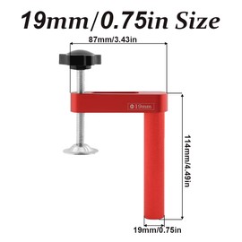2Pcs Bench Dog 19mm Desktop Quick Clamp Aluminum Alloy Hold Down Clamp Workbench Dog for Woodworking Tools DIY Carving Chiseling