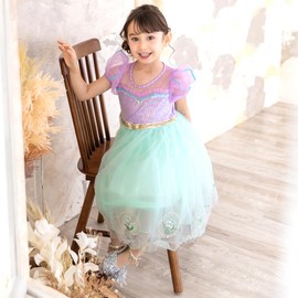 Monoii Princess Dress for Kids, Children Princess Dress, Princess Costume, Child Cosplay Halloween Costume for Girls, e0573
