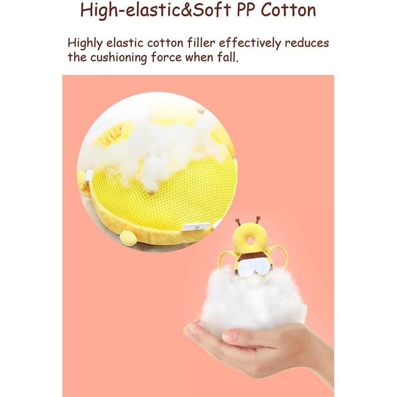 Little Bee Anti Falling Pillow Head Protector Cushion, with Horizontal