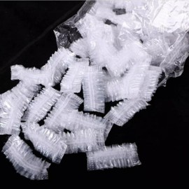 Disposable Waterproof Vinyl Ear Caps (100 pcs) for Hair Dyeing & Beauty Salons MM50204 6ea