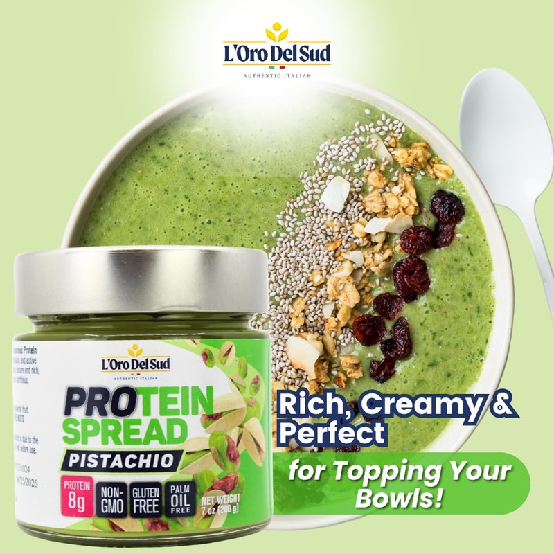 Pistachio Cream with Protein, High Protein, 8g Protein per serving,