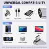 Duttek USB C 90 Degree Adapter 40Gbps, Right Angle PD