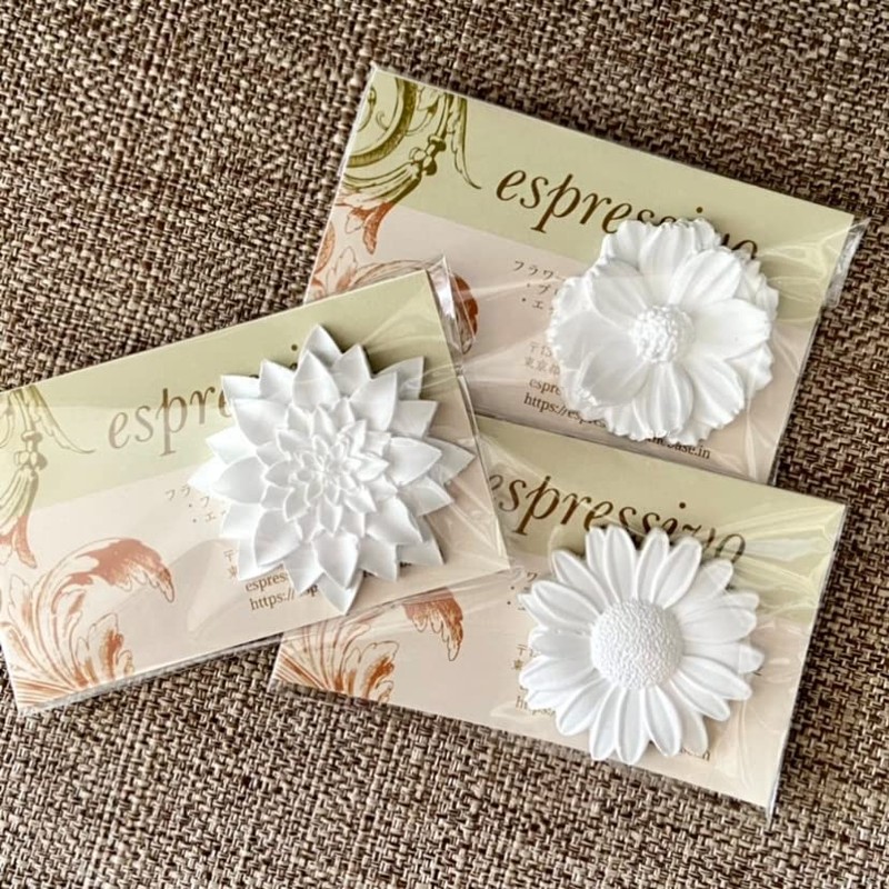 espressivo Aroma Stone, Set of 3, White, Made in Japan,