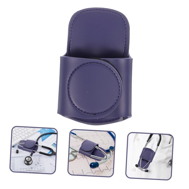 Gatuida Stethoscope Clip Pu Leather Holder Stethoscope Tape for Nurses