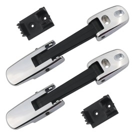 Hood Latch Strap w/Catch Bracket Chrome Compatible with Kenworth T660 T470 T370 T270 T170, Peterbilt 386 384 340 348 337 335 325 Blue Bird Vision Hood Accessories Parts