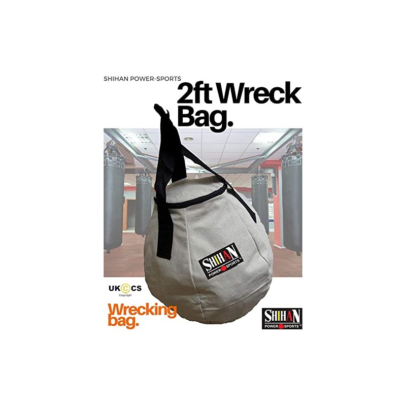 WHITE WRECKING BALL PUNCH BAG BOXING BAG Boxing, Martial Arts