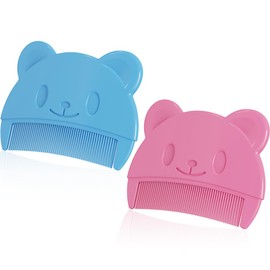 Fezf 2 pieces baby hair brush, baby brush, newborn, baby brush, newborn, dandruff comb, cute and practical for combing hair