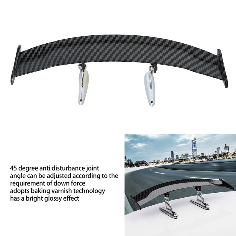 Car Rear Tail Wing Carbon Fiber Style GT Spoiler Wing