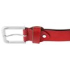 LEONARDO VERRELLI 3100093-96 Unisex Leather Belt 80-140 cm, red