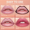 OETUIOW Lip Stain Peel Off, Lip Liner Moisturizing Long-Lasting &